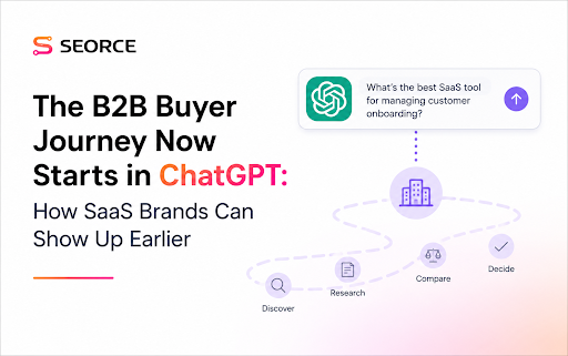 The B2B Buyer Journey Now Starts in ChatGPT: How SaaS Brands Can Show Up Earlier