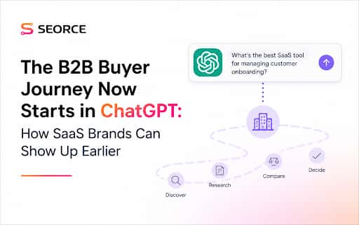 The B2B Buyer Journey Now Starts in ChatGPT: How SaaS Brands Can Show Up Earlier