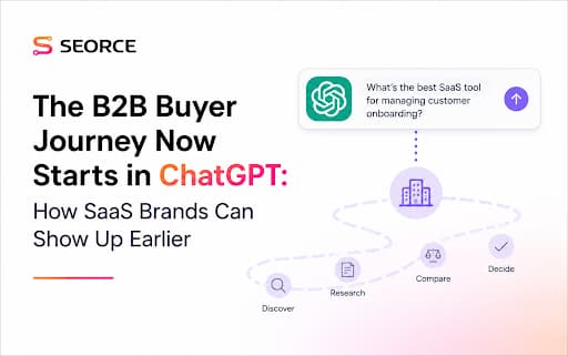 The B2B Buyer Journey Now Starts in ChatGPT: How SaaS Brands Can Show Up Earlier